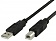 USB Cable 2.0 USB A plug - USB B plug 1,8m.